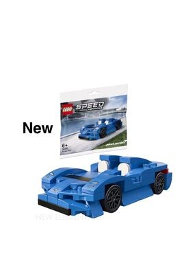 New Lego 2021 Speed Champions Mclaren Elva Blue Poly Bag 30343 86 PCs Rare HTF